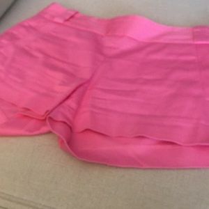 J Crew pink shorts, cotton spandex